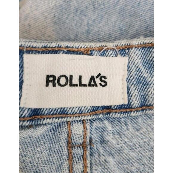 Rolla’s jeans high rise slim dusters light wash australia cotton Size 24 - Picture 7 of 7